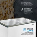 Ver imagem 2 de Freezer Conservador Expositor Horizontal Dupla Ação Tampa de Vidro Eco Gelo 156l Eeh200xx 220v -