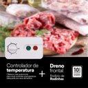 Ver imagem 3 de Freezer Conservador Expositor Horizontal Dupla Ação Tampa de Vidro Eco Gelo 156l Eeh200xx 220v -