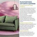 Ver imagem 5 de Capa Sofá Sôma 2 Lugares CabeCasa MadeiraOriginals Madeiramadeira Linho Verde