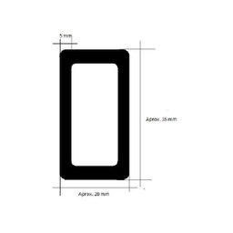 Corrente Plastica Chuva Isolamento 20 Mt Tam P Preta/Amarela - 2