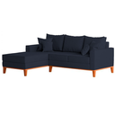 Ver imagem 3 de Sofá 3 Lugares Beny com Chaise Esquerdo Linho Azul