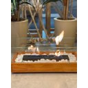 Ver mais imagens de Lareira Ecológica em Madeira com Pedras Brancas e vidros - Fuji Master