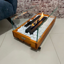 Ver imagem 2 de Lareira Ecológica em Madeira com Pedras Brancas e vidros - Fuji Master