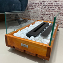 Ver imagem 5 de Lareira Ecológica em Madeira com Pedras Brancas e vidros - Fuji Master