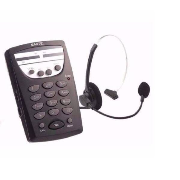 Telefone com Fio Headset Maxtel Rj11 Telemarketing Mt108 - 1