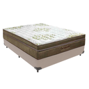 Ver imagem 1 de Cama Box Casal Bege e Colchão Gold Ultragel Molas Ensacadas Ortobom