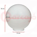 Ver imagem 2 de Globo de Acrilico Leitoso Boca 15x30