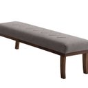 Ver imagem 2 de Puff 100cm Pés Imbuia Linho Theo