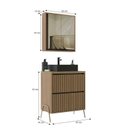 Ver imagem 2 de Gabinete de Banheiro 60cm com Cuba e Armário Ref 651 Cewal - Itapuã/portoro