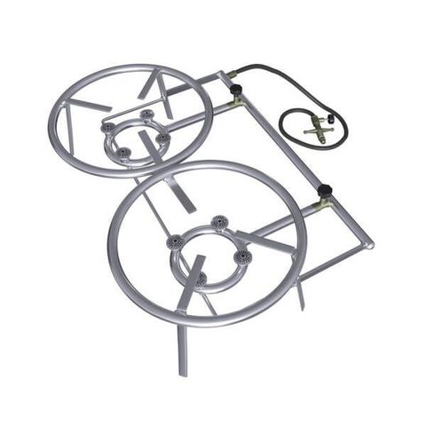 Fogareiro Duplo 8 Caulins 55,0 Cm Qualinox