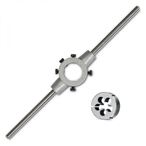 Kit Cossinete Aço Liga M10 X 1,5 + Porta Cossinete 1''