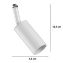 Ver imagem 2 de Kit 2 Spots para Trilho Perfilado Eletrocalha Branco Neo Dital Alumínio MR11 Direcionável
