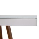 Ver imagem 3 de Mesa para Sala de Jantar Tampo Off White - Base 100% Madeira Maciça Ferrugine Design