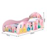 Conjunto Quarto Infantil Princesas Mdf Cama Solteiro com Proteção Lateral e Roupeiro Rosa - 3