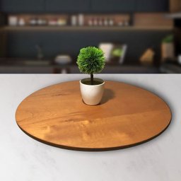 Prato Giratório Centro de Mesa Removível para Servir Jantar Mel 90 Cm - 1