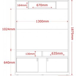 Home Theater Alabama New Off White com Madero Canela - Lukaliam Móveis - 7