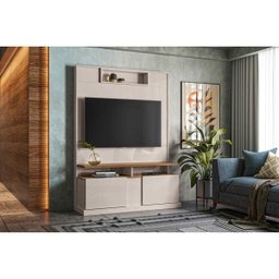 Home Theater Alabama New Off White com Madero Canela - Lukaliam Móveis - 5