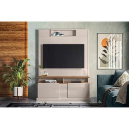 Home Theater Alabama New Off White com Madero Canela - Lukaliam Móveis - 2