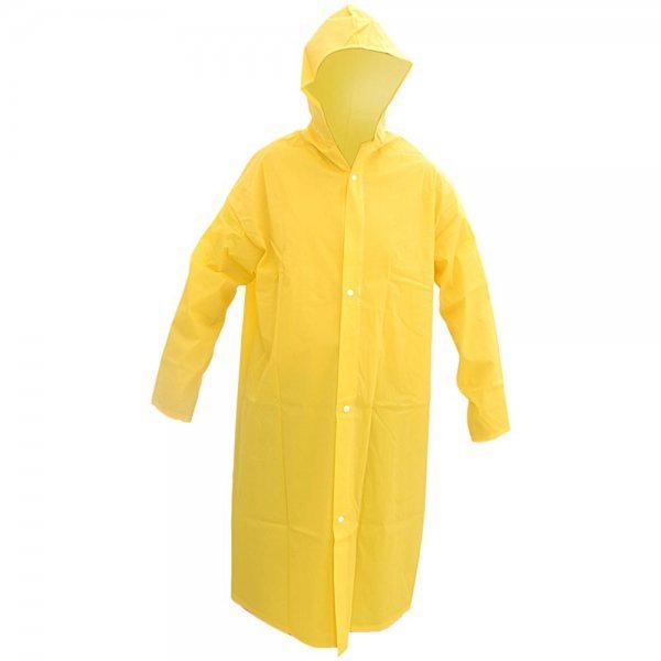 Capa de Chuva PVC Forrado Amarela Standard