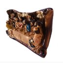 Ver imagem 2 de Imagem Santa Ceia Gesso Pintura À Mão Artesanal