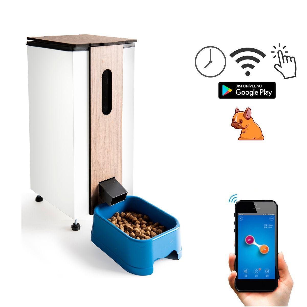 Comedouro Automático Smart Câes e Gatos Kopek Kvs-200-7 Lt | MadeiraMadeira