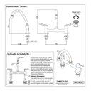 Ver mais imagens de Torneira Misturador Cozinha Mesa Arejador Articulado 1/4v.