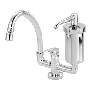 Torneira com Filtro Monocomando para Cozinha Mesa Luxo Metal