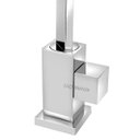 Ver imagem 3 de Torneira Mesa Quadrada Bica Móvel Metal Cromada Luxo 1/4 V.