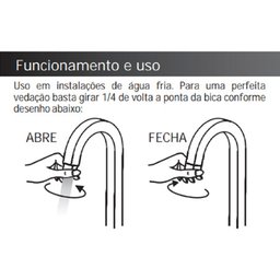 Torneira Banheiro Lavatório Pratica Clean Metal Luxo 1/4v - 5