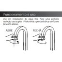 Ver imagem 5 de Torneira Banheiro Lavatório Pratica Clean Metal Luxo 1/4v