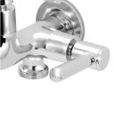 Ver imagem 3 de Torneira Tanque/maquina 2 Saídas Alavanca Metal Cromado 1/4v