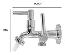 Ver imagem 7 de Torneira Tanque/maquina 2 Saídas Alavanca Metal Cromado 1/4v