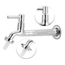 Ver imagem 2 de Torneira Tanque/jardim Reta C/bico Parede Metal 22cm 1/4v