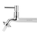 Ver imagem 3 de Torneira Tanque/jardim Reta C/bico Parede Metal 22cm 1/4v