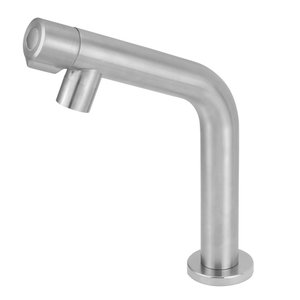 Torneira Link Aço Inox Escovado Lavatório Mesa 1/4v