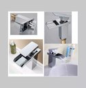 Ver imagem 7 de Torneira Monocomando Cascata Quadrada Baixa Calha Metalica