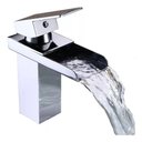 Ver imagem 5 de Torneira Monocomando Cascata Quadrada Baixa Calha Metalica