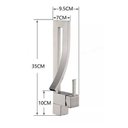 Ver imagem 3 de Torneira Banheiro Lavatorio Monocomando Quadrado Luxo