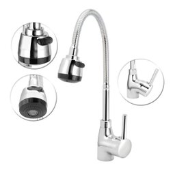 Torneira de Cozinha Monocomando Tubo Gourmet Flexivel Luxo - 2