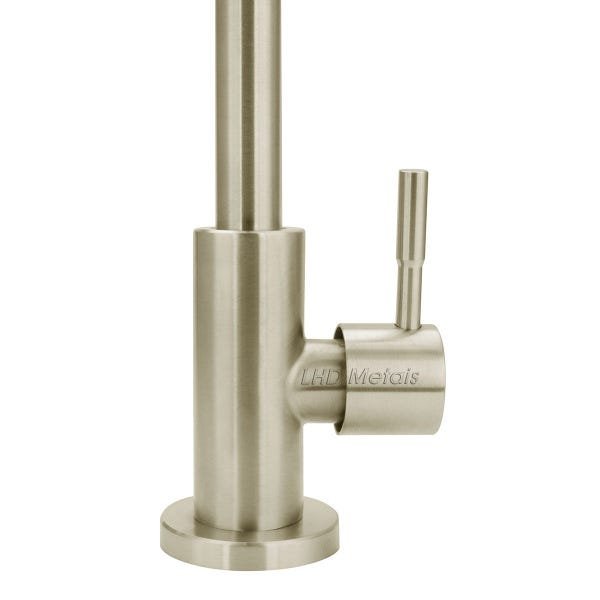 Torneira De Cozinha De Mesa Gourmet Inox Escovado Luxo 1/4v. - 3