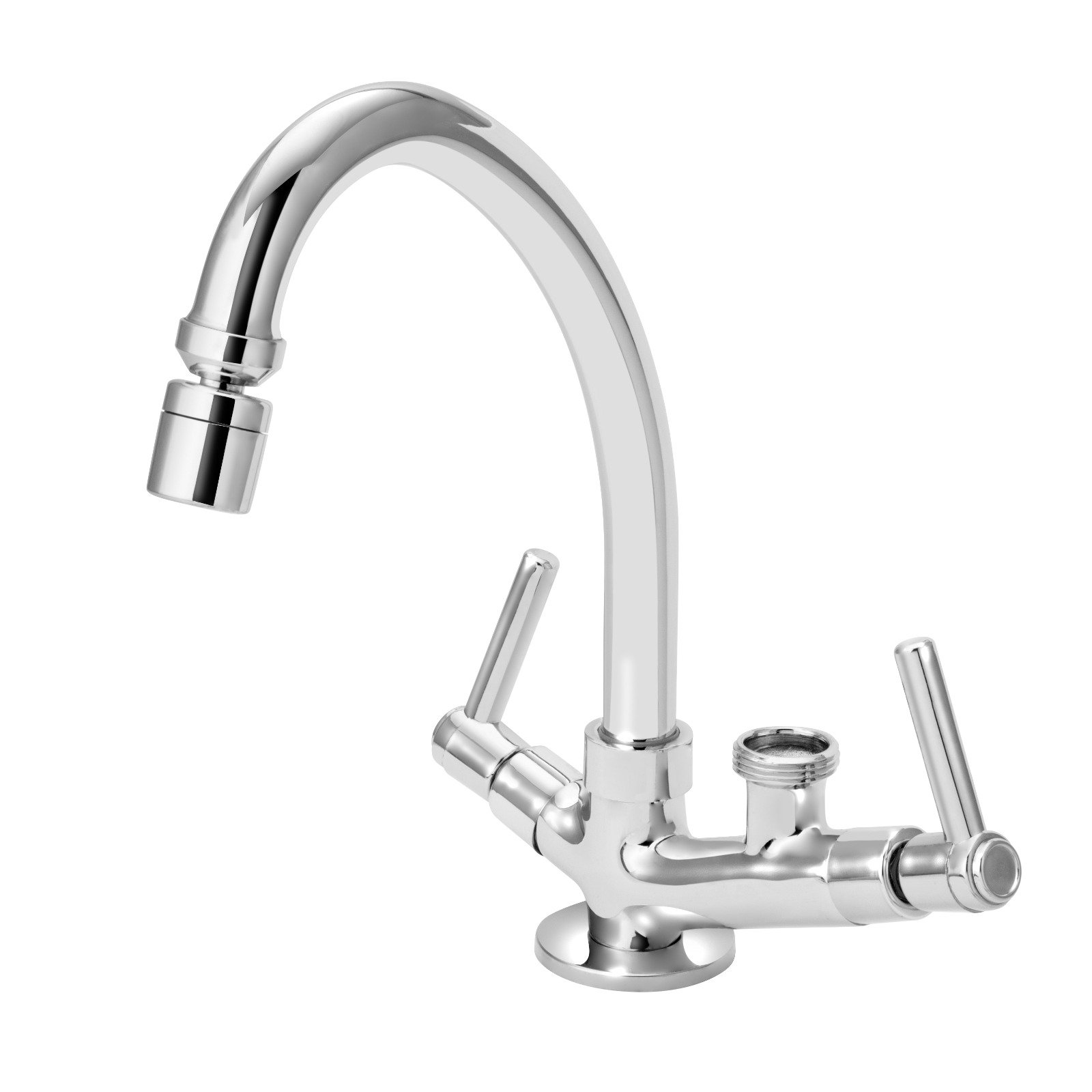 Torneira C/saída Maquina Arejador Articulado 1/4 Volta Luxo - 1