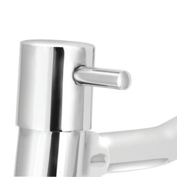 Torneira Link Tanque/jardim Reta De Parede Com Bico Metal Luxo 1/4v:Prateado/Cromo - 4