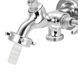 Torneira Tanque e Maquinha Metal Duas Saídas Bico 1/2 x 3/4:C/32 - 4