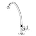 Ver imagem 1 de Torneira Bica Móvel Cozinha Abs Cromado Slim Mesa 1/4 V:Prateado