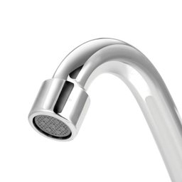 Torneira Bica Móvel Cozinha Abs Cromado Slim Mesa 1/4 V:Prateado - 2