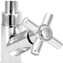 Ver mais imagens de Torneira Bica Móvel Cozinha Abs Cromado Slim Mesa 1/4 V:Prateado