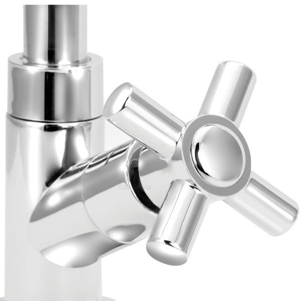 Torneira Bica Móvel Cozinha Abs Cromado Slim Mesa 1/4 V:Prateado - 9