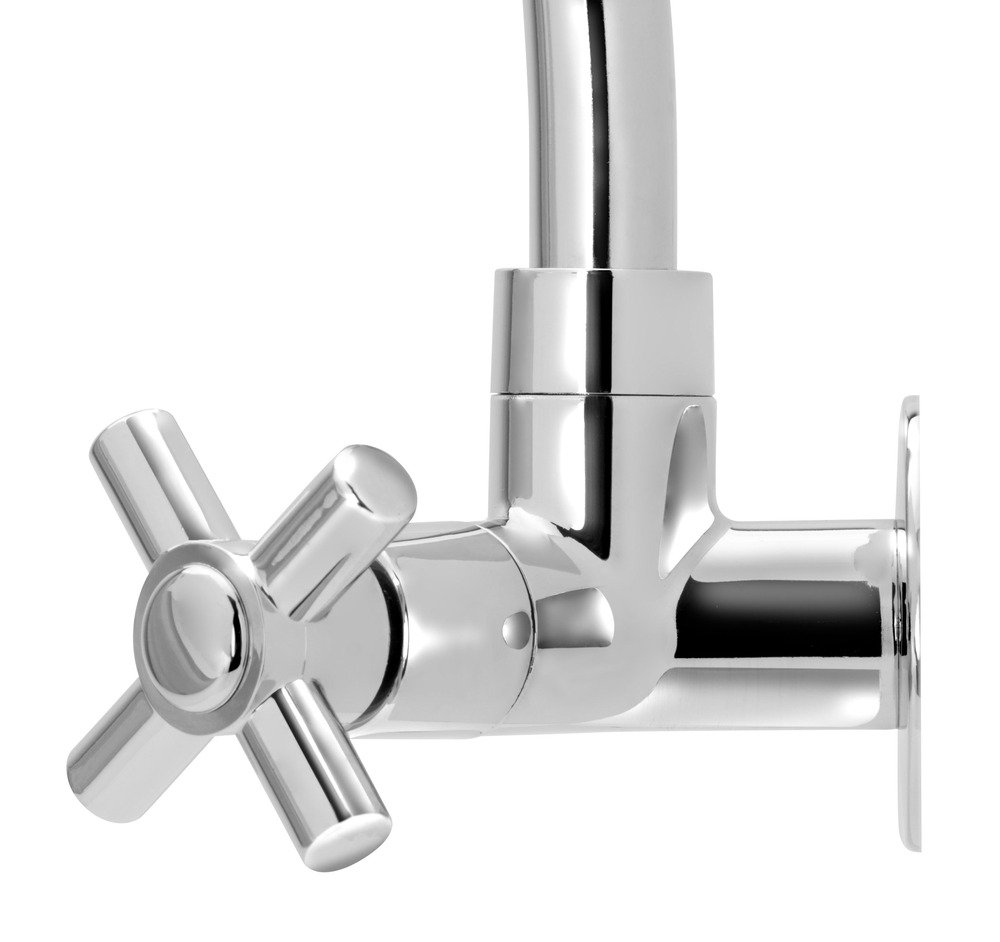 Torneira Bica Móvel Cozinha Abs Cromado Slim Parede 1/4 V:prateado - 3