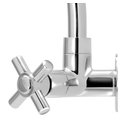 Ver imagem 3 de Torneira Bica Móvel Cozinha Abs Cromado Slim Parede 1/4 V:prateado