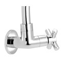 Ver imagem 4 de Torneira Bica Móvel Cozinha Abs Cromado Slim Parede 1/4 V:prateado